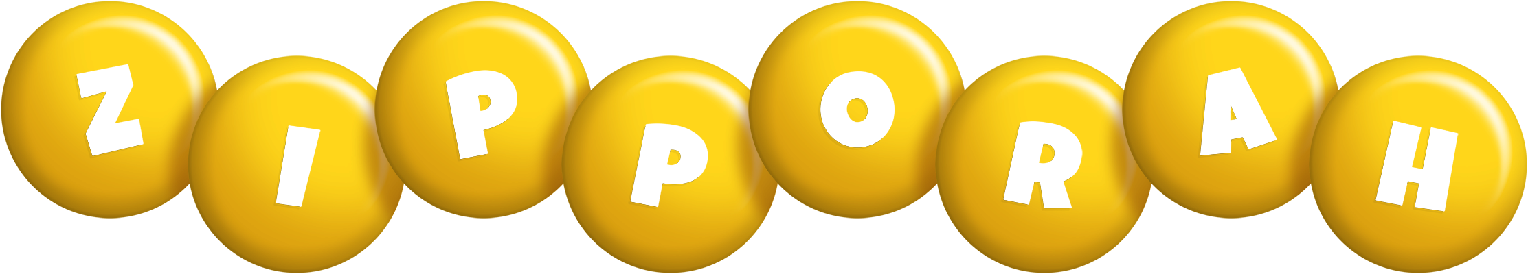 Zipporah candy-yellow logo