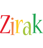 Zirak birthday logo