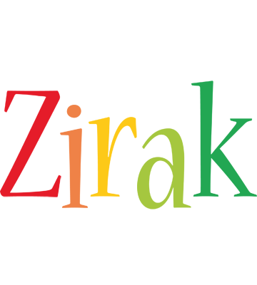 Zirak birthday logo