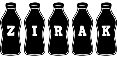 Zirak bottle logo