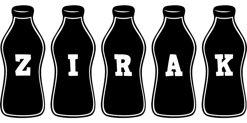 Zirak bottle logo