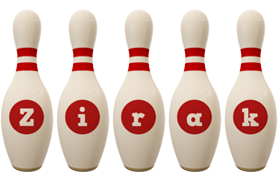 Zirak bowling-pin logo