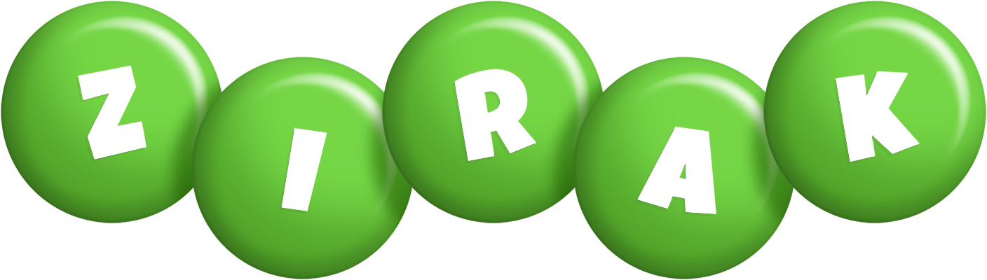 Zirak candy-green logo