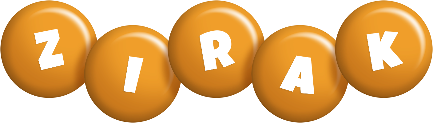 Zirak candy-orange logo