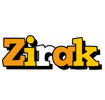 Zirak cartoon logo