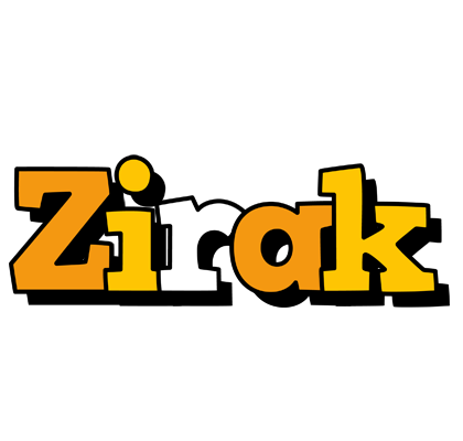 Zirak cartoon logo