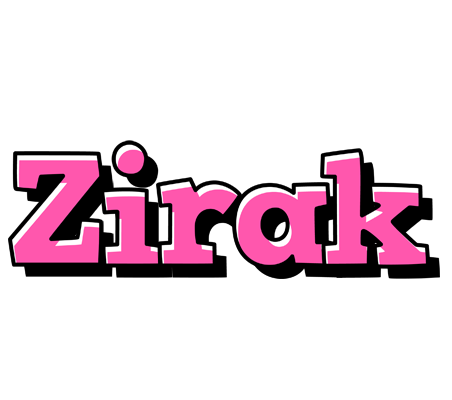 Zirak girlish logo