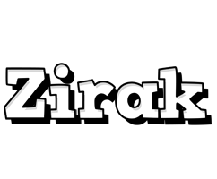 Zirak snowing logo