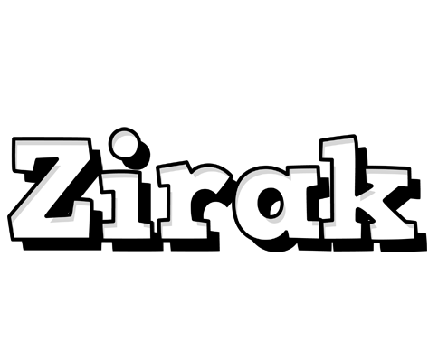 Zirak snowing logo