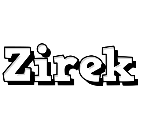 Zirek snowing logo
