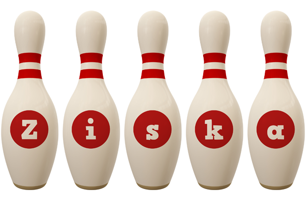 Ziska bowling-pin logo