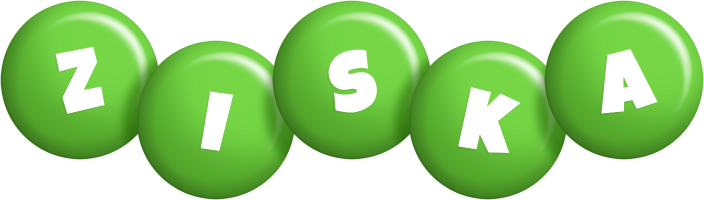 Ziska candy-green logo