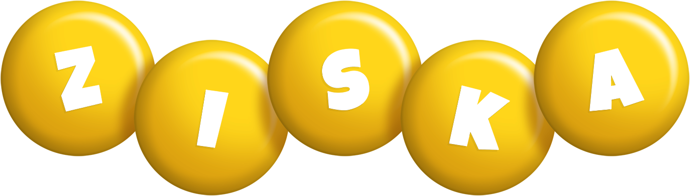 Ziska candy-yellow logo
