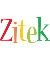 Zitek birthday logo