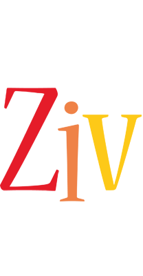 Ziv birthday logo