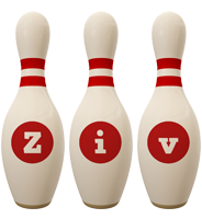 Ziv bowling-pin logo