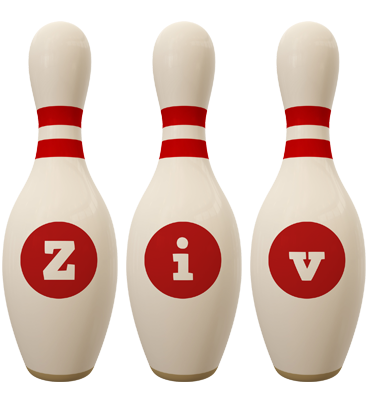 Ziv bowling-pin logo