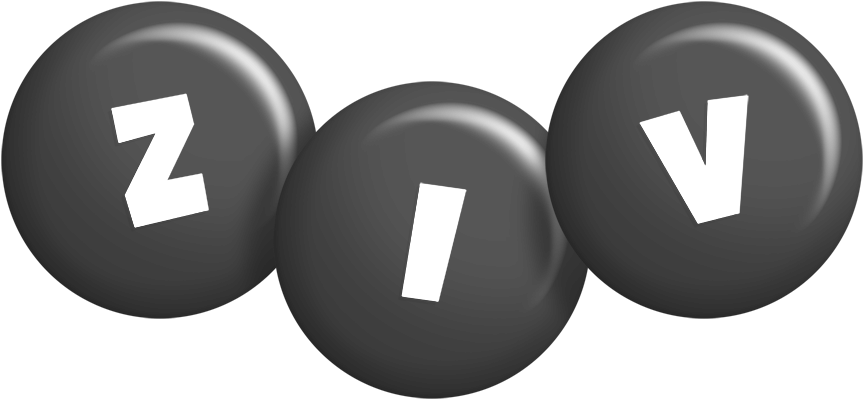 Ziv candy-black logo