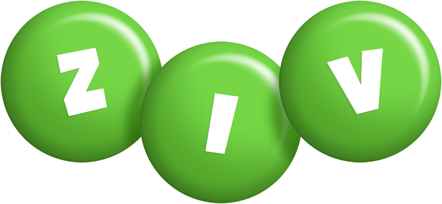 Ziv candy-green logo