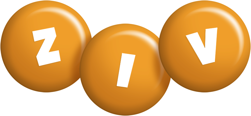 Ziv candy-orange logo