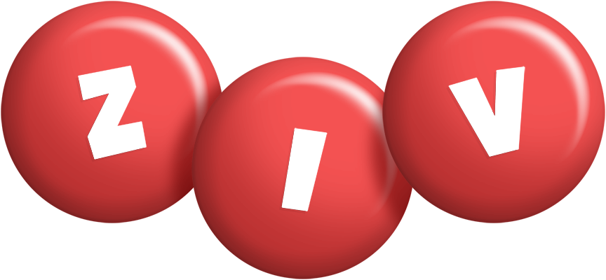Ziv candy-red logo