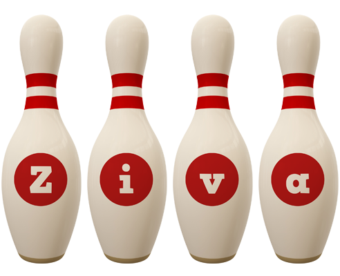 Ziva bowling-pin logo