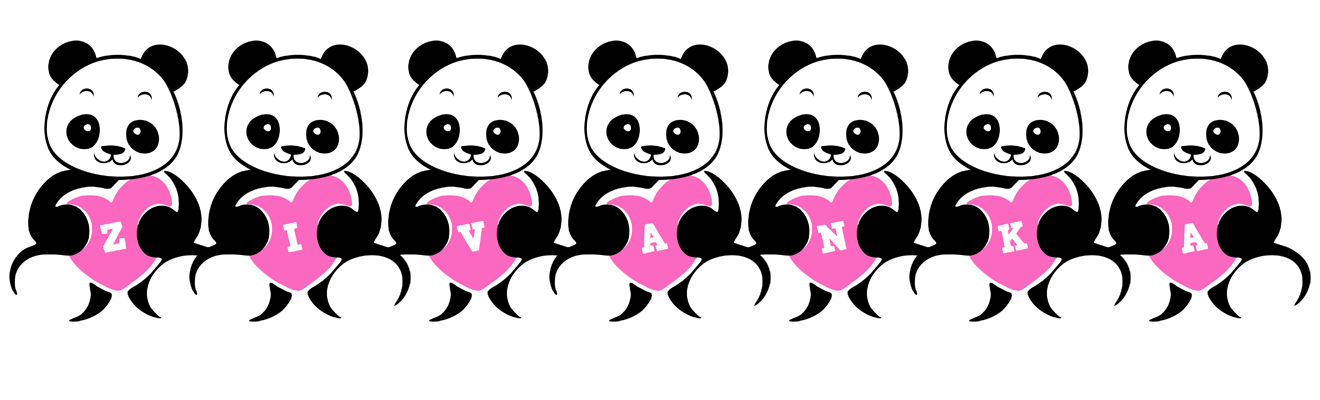 Zivanka love-panda logo