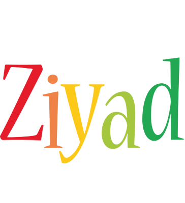 Ziyad birthday logo