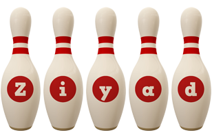 Ziyad bowling-pin logo