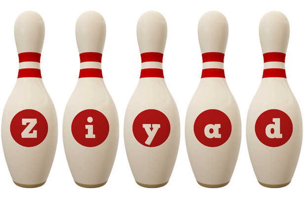 Ziyad bowling-pin logo