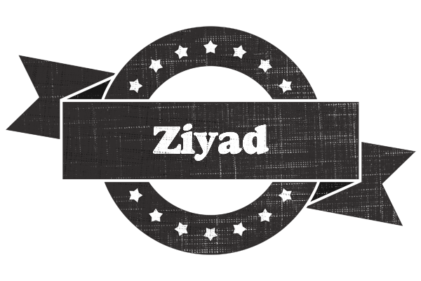 Ziyad grunge logo