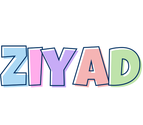 Ziyad pastel logo