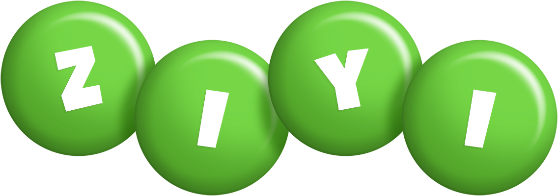 Ziyi candy-green logo