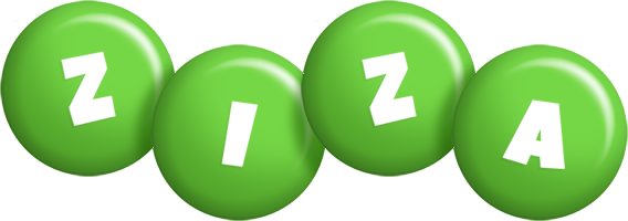 Ziza candy-green logo