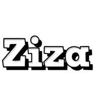 Ziza snowing logo