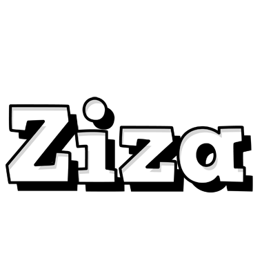Ziza snowing logo