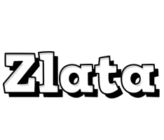 Zlata snowing logo