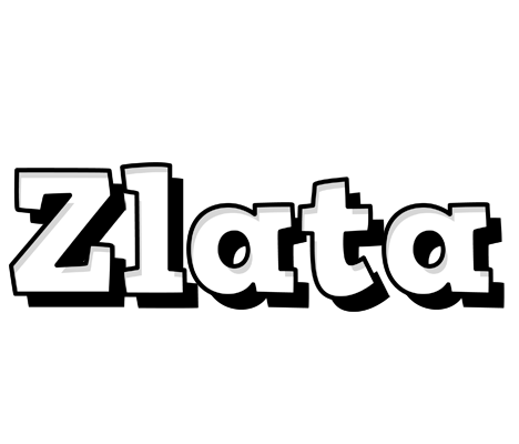 Zlata snowing logo