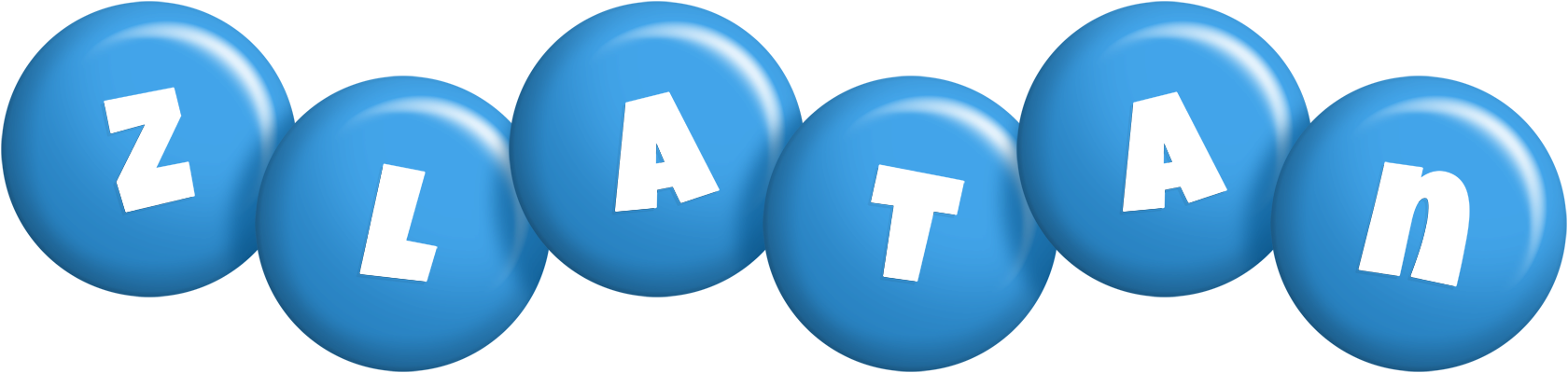 Zlatan candy-blue logo