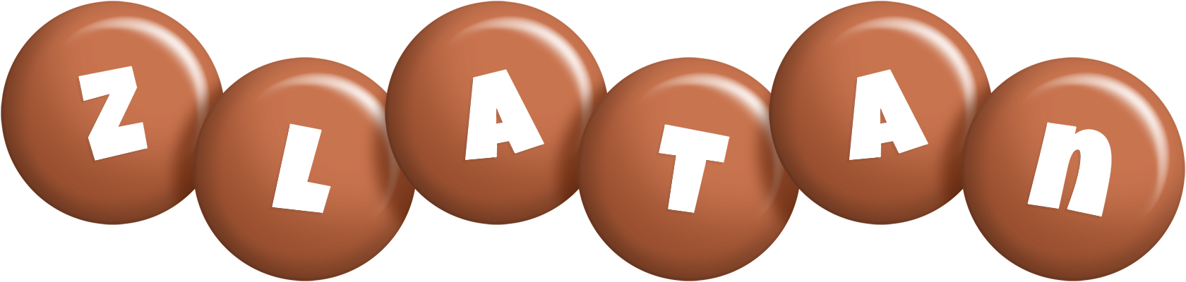 Zlatan candy-brown logo