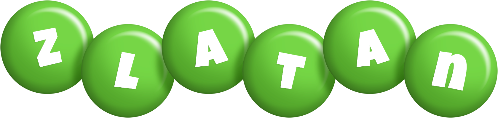 Zlatan candy-green logo