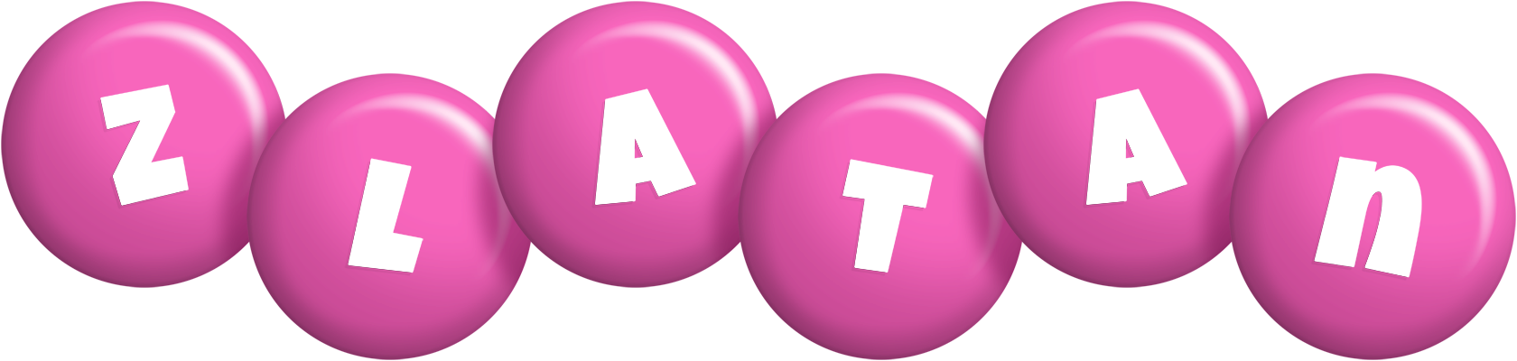 Zlatan candy-pink logo
