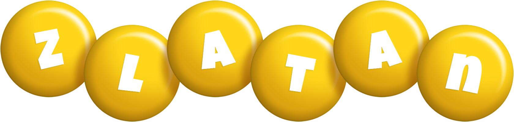 Zlatan candy-yellow logo