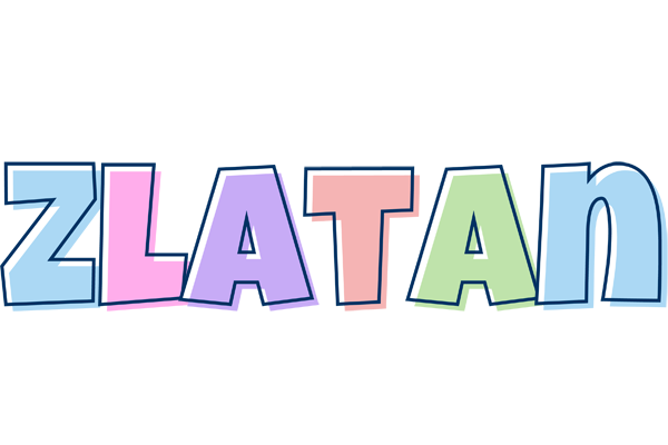 Zlatan pastel logo