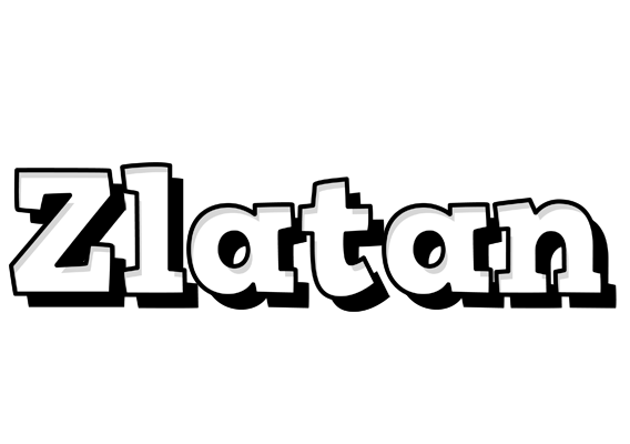 Zlatan snowing logo