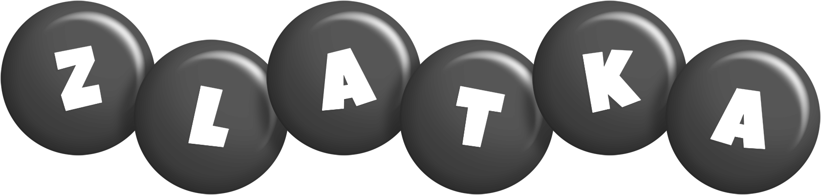 Zlatka candy-black logo