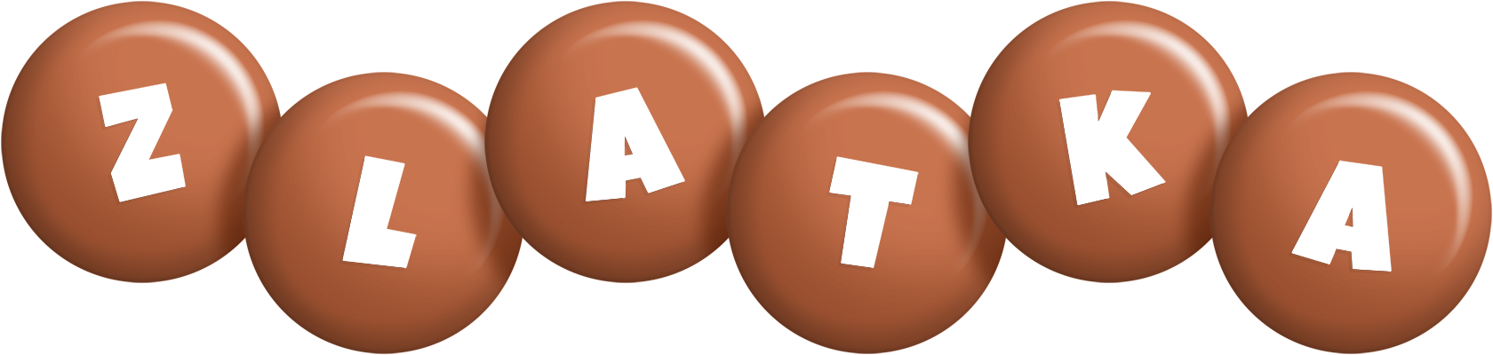 Zlatka candy-brown logo