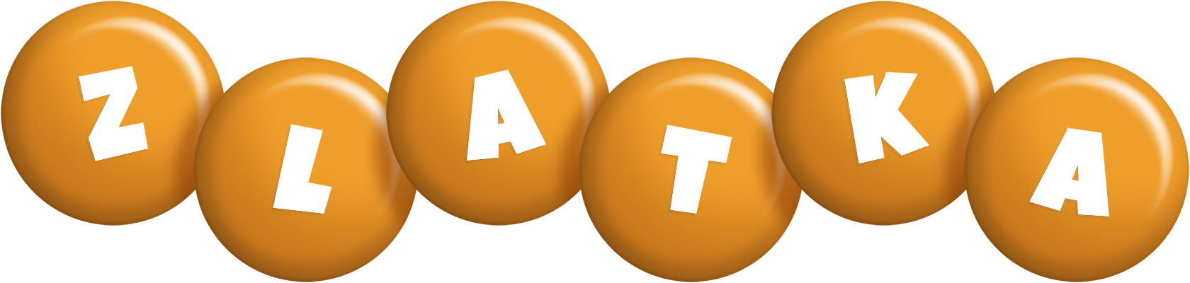 Zlatka candy-orange logo
