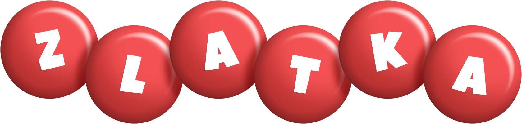 Zlatka candy-red logo