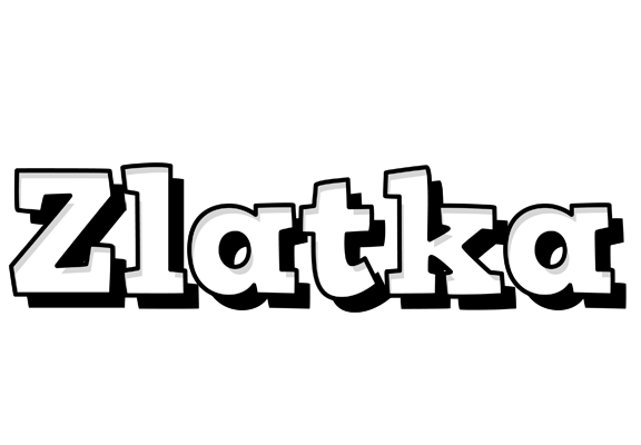 Zlatka snowing logo
